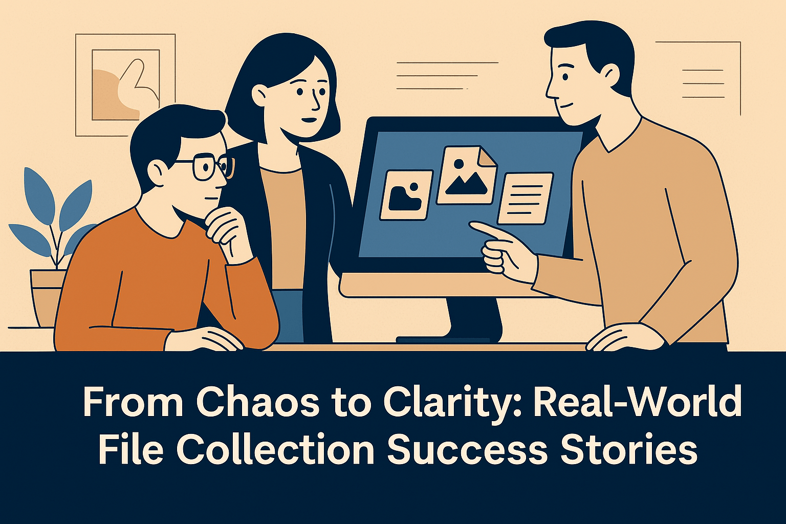 Modern file upload interface showing secure upload portal